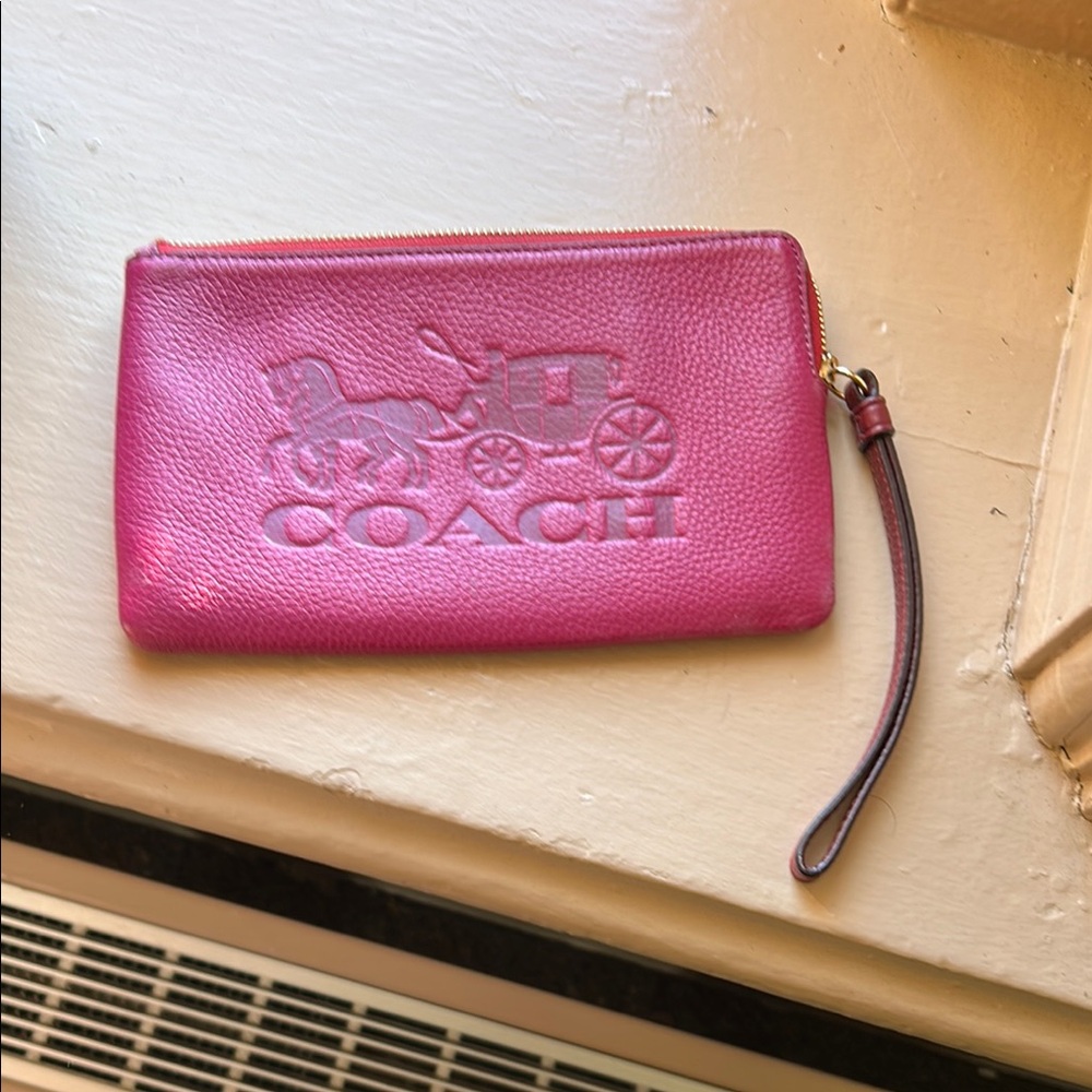 Coach Pink Wristlet